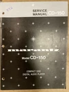 Marantz CD150 CD-150 Service Manual *original*. Fixed Price $28.99.