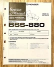 Pioneer BSS-880: Body Sonic Chair Service & Repair Manual W/ Wiring Diagrams. Fixed Price $8.00.