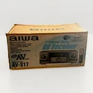Aiwa AV-S17 Stereo Receiver Open Box Audio Video Aux Hi-fi Vintage No Remote. Fixed Price $199.95.