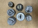 Lot Brass Aluminum Threaded Screw-on Hub Grease Wheel Cap Antique Hudson Essex. Fixed Price $65.00.