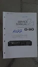 Luxman D-90 Service Manual Original Cd Player Compact Disc Repair Book. Fixed Price $25.00.