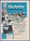 Vintage 1957 Apeco Auto-stat Dial-a-matic Photocopier Print Ad 50'S. Fixed Price $9.95.