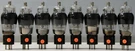 8PCS 307A VT225 Kenrad Nos Black Coated Glass Base Made In U.s.a. Fixed Price $838.00.