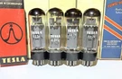 Quad Tesla EL34 Tubes Tested Extra Strong TV7 & Hickok Testers Gm Mhos. Fixed Price $239.00.