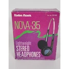 Vintage Radio Shack NOVA-35 Stereo Headphones 33-1100 Box Used Tested. Fixed Price $12.95.