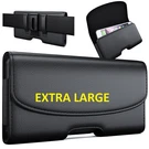 Xl Leather Rugged Cell Phone Belt Holder Holster Case With Clip Carrying Pouch. Fixed Price $16.98.