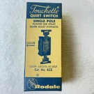 Vtg Rodale Single Pole Push Button Touchette Quiet Switch No. 422 Ivory. Fixed Price $22.95.