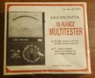 Vintage Micronta Analog Multimeter Multitester 22-201A Radioshack Tested Fine. Fixed Price $14.88.