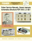 Fisher Service Owners Manuals Schematics, Custom 550+ Files Collection Pdf Dvd. Fixed Price $12.97.