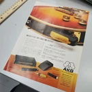 Vintage Y2K 2000S Print Ad No Bodypack Cable Hassle Akg Guitar. Fixed Price $15.40.