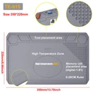 Toolour Heat Resistant Silicone Soldering Mat Magnetic Electronic Repair Work. Fixed Price $43.49.