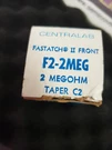 F2-2MEG Centralab Fastatch Ii Front Megohm Type C2. Fixed Price $53.79.