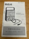 Rca Voltohmyst WV-500B Operating Maintenance Instructions Original Oem Vintage. Fixed Price $14.99.