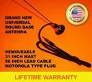 Radio Antenna Replacement Round Base Am/fm Vintage Style Universal Mount Nos New. Fixed Price $24.80.