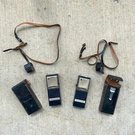 Monarch Tc 900 Pocket Phone Transistor Radio Set Of 2 W/ Leather Cases As-is. Fixed Price $75.00.