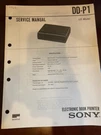 Sony DD-P1 DDP1 Electronic Book Printer Service Manual Usa *original** 1468 6901. Fixed Price $15.88.