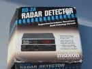 Vintage Maxon RD-2A Radar Detector Anti-falsing Circuit Superheterodyne Receiver. Fixed Price $9.99.