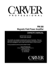 Carver PM-300 Amplifier Owners Manual. Fixed Price $19.99.