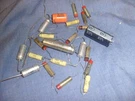 Lot Of Vintage Capacitors Cde Richey 100UF Mfd From Engineers Estate / F7. Fixed Price $14.00.