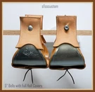 5" Wide Bell Hardwood Stirrups Full Half-covers For Western Saddle. Fixed Price $157.00.