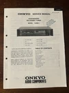 Onkyo Integra Fm Stereo Tuner Service Manual Original Oem. Fixed Price $39.99.