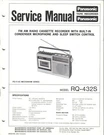 Panasonic Service Manual For RQ-432S. Fixed Price $12.49.