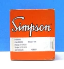 New Simpson 02200 Electric Analog Panel Meter 0-75 Vac Round Series Model 155. Fixed Price $17.99.