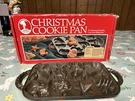 Cast Iron Christmas Cookie Pan By Bakers Advantage Roshco Bakeware Original Box. Fixed Price $26.00.