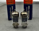 (2) Westinghouse 12AX7 Tubes Short Gray Plates D Getters Test Nos. Fixed Price $64.99.