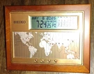 Seiko World Time Lcd Desk Alarm Clock QHL020B Digital Calendar. Fixed Price $49.99.
