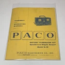 Paco Battery Eliminator Kit Low Ripple Model B-10 Assembly Operating Manual 1957. Fixed Price $24.99.