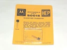 Silicon Transistor Morotola Model S0015 And S0011 Nos. Fixed Price $15.00.
