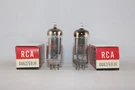 Clean & Matched Nib Pair Rca 6662 6BJ6 Black Audio Tubes Test Amplitrex Strong. Fixed Price $19.00.