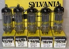 5- (sleeve)sylvania 6FQ7 6CG7 Grey Plate O-getter Tubes TV7 Nos Nib Matched. Fixed Price $80.00.