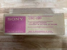 New Sony Car Battery Charger CBC-220 Factory Sealed Vintage 80. Fixed Price $44.95.