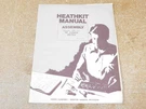 Heathkit HM-102 Ham Radio Rf Power Meter User Manual + Schematics (original). Fixed Price $20.00.
