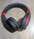 Sylvania Voice Controlled Smart Bluetooth Wireless Headphones Red Black Recharge. Fixed Price $29.02.