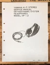 Yamaha HP-1 HP-2 Headphones Service Manual *original*. Fixed Price $24.97.