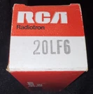 Nos Rca 20LF6 3 RING(2 Side 1 Top) Getters Vacuum Power Electron Tube Tested Nib. Fixed Price $105.00.