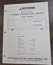 Mitsubishi DA-M30 Power Level Meter Service Manual Original. Fixed Price $20.95.