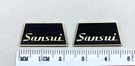 Sansui SH-15 Headphone Replacement Badges Custom Aluminum Pair. Fixed Price $9.95.