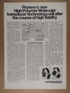 1975 Pioneer SE500 & SE700 Headphones Vintage Print. Fixed Price $9.99.