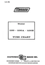 Mercury 1100A 1100B Tube Chart 1978. Fixed Price $13.99.